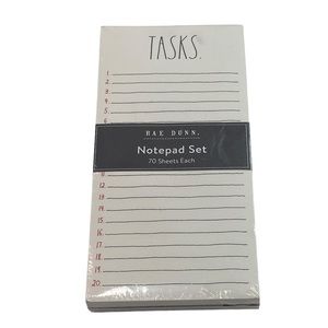 Rae Dunn TASKS‎ & WISH LIST Notepad Set